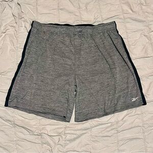 Reebok Shorts Mens Size 2XL Gray Tie Active Running Athletic Gym Pockets